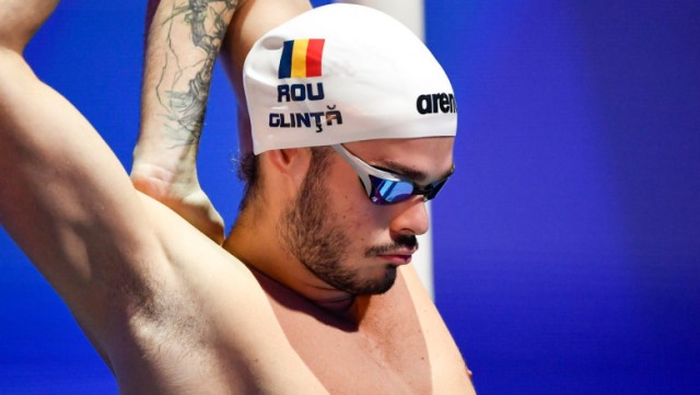 Robert Glință, locul 4 în finala probei de 50 m spate, la CM de nataţie