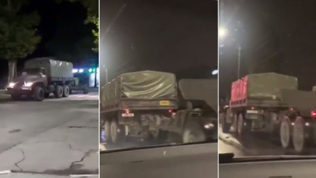 Convoaie militare, văzute pe străzile din Chișinău. Ministerul moldovean al Apărării a venit cu explicaţii