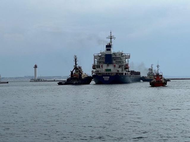 Grâul şi porumbul s-au ieftinit după plecarea primei nave încărcată cu cereale din Ucraina