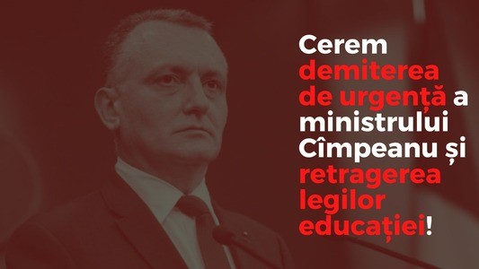 Petiție pentru înlăturarea ministrului Educației și retragerea proiectelor de lege