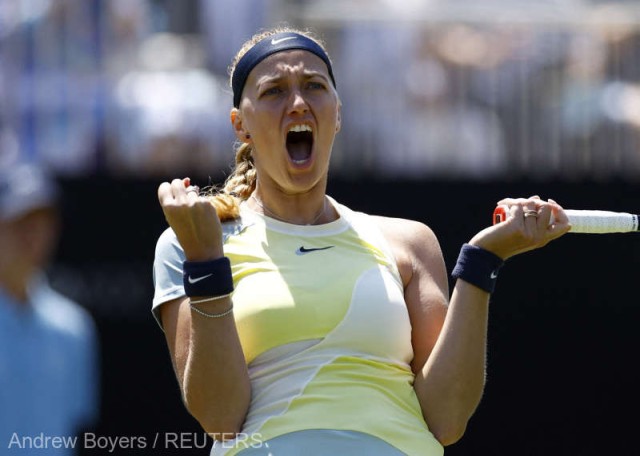 Tenis: Petra Kvitova, prima finalistă la Eastbourne
