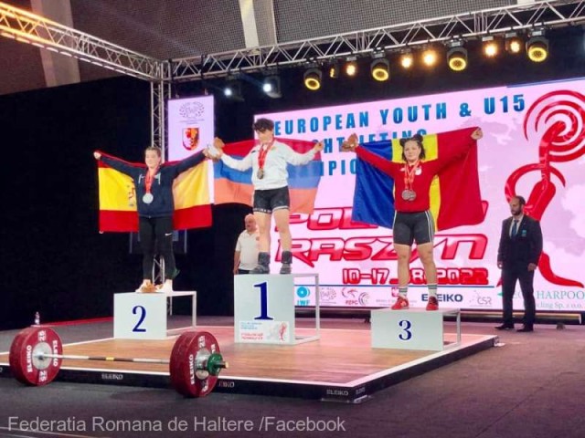 Haltere: România a încheiat Europenele Under-15 şi Under-17 cu 27 de medalii