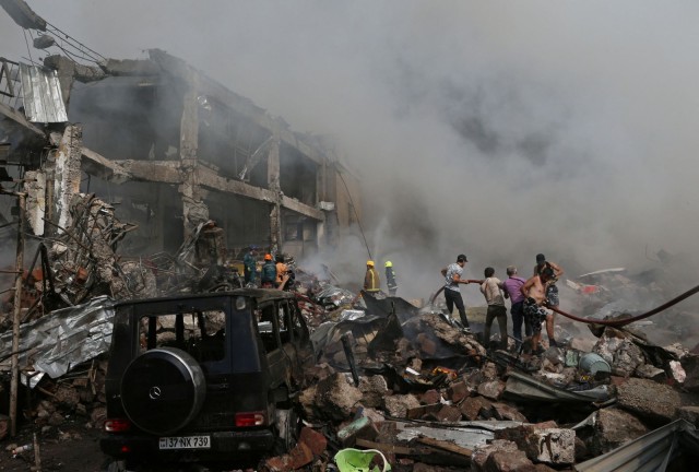 Armenia: Bilanţul exploziei de la Erevan a urcat la cinci morţi