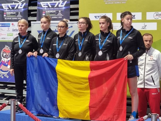 Tenis de masă: România a cucerit două medalii de aur şi una de argint pe echipe la Europenele de cadeţi şi juniori