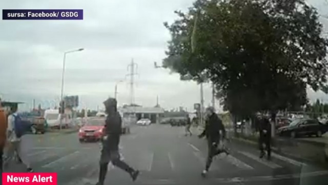 Bătaie între suporteri în plină stradă, după meciul Oțelul Galați - Poli Timișoara. Video