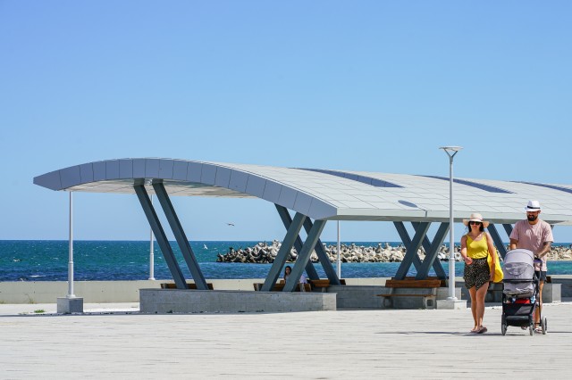 S-a finalizat proiectul european de modernizare a falezei Mangalia-Saturn