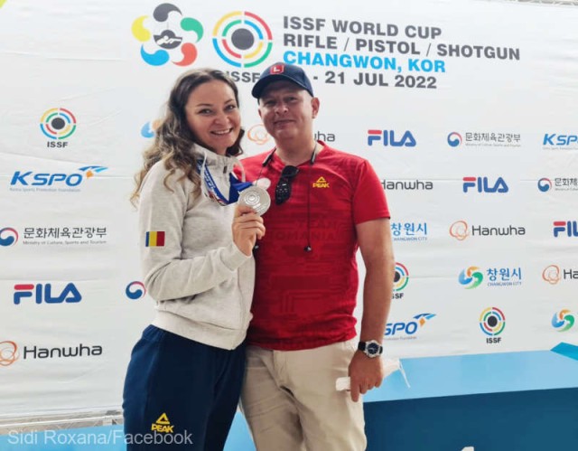 Tir: Roxana Sidi, medalie de argint la puşcă 10 m aer comprimat, la Cupa Mondială din Coreea de Sud