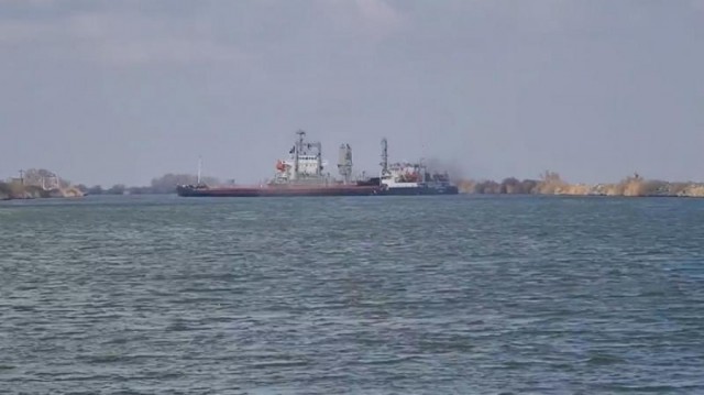 Incident pe canalul Sulina: O navă care se îndrepta către Ucraina a eșuat