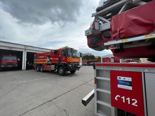 ISU „Delta“ Tulcea a primit o autospecială de stingere de capacitate mare