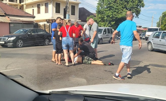 Accident rutier pe bulevardul I.C. Brătianu: un pieton a fost rănit