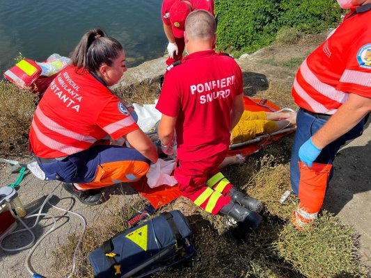 Femeia care s-a aruncat de pe podul de la Medgidia a murit! Video