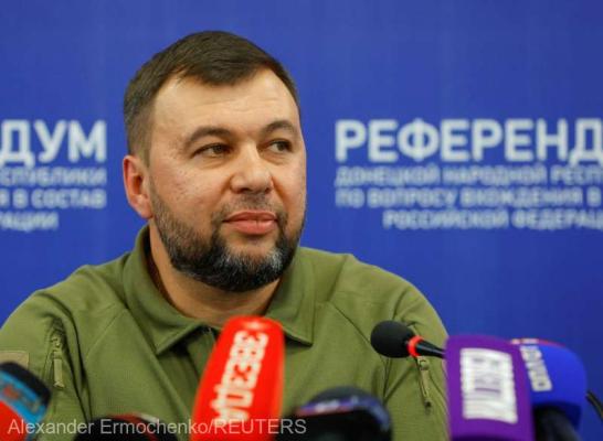  Liderul separatist al regiunii Doneţk recunoaşte că oraşul Liman este încercuit de armata ucraineană