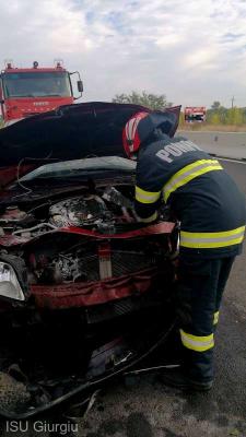 Tânăr în vârstă de 23 de ani, rănit în urma unui accident pe DN5