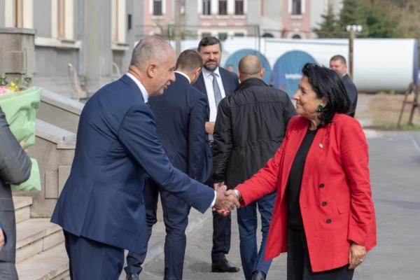 Președintele Georgiei, Salome Zourabichvili, în Portul Constanța