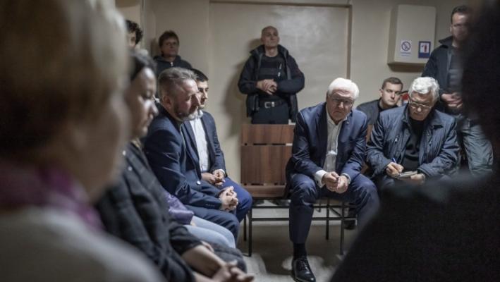 Președintele Germaniei a fost nevoit să intre într-un buncăr în Ucraina, în timpul unei alerte aeriene