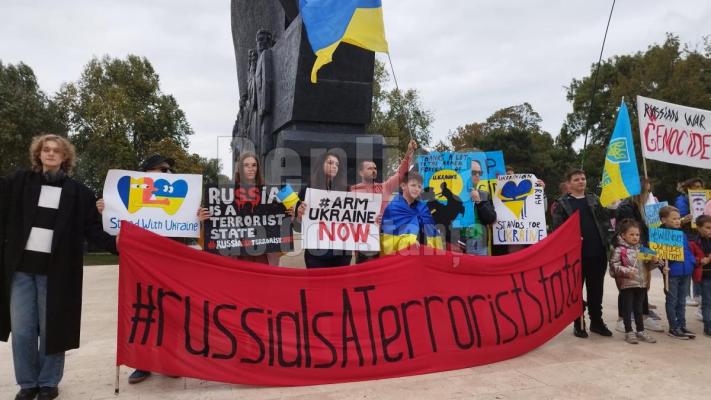 Marș de protest împotriva crimelor de război comise de Rusia în Ucraina! Video
