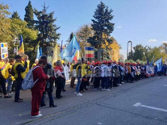 CNSLR Frăția, protest la Prefectura Constanța! Video