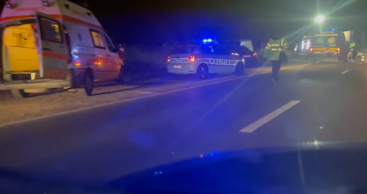 Accident rutier la ieșire din Constanța: Cinci persoane, printre care o gravidă și două minore, au ajuns la spital. Video