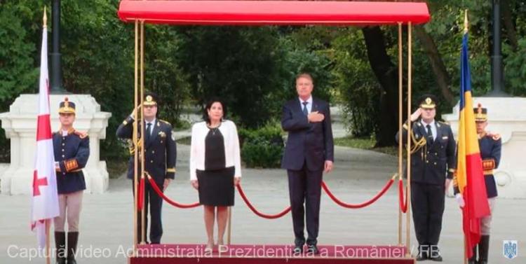 Preşedintele Georgiei, Salome Zourabichvili, primită la Palatul Cotroceni