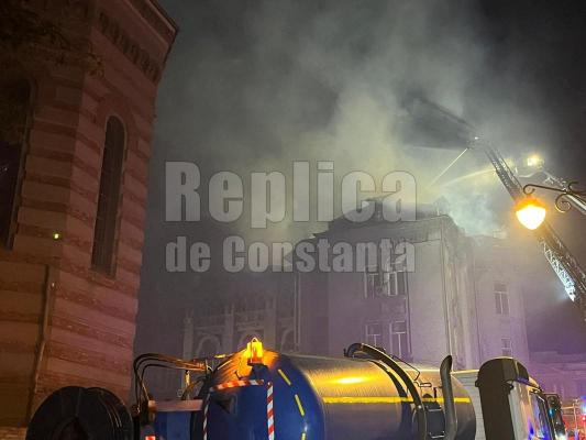 Incendiul de la Arhiepiscopia Tomisului, lichidat. Tănăsescu: Nu a fost mână criminală. Video