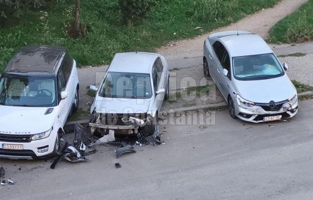 Individul care a făcut praf mai multe mașini la CET, săltat de acasă și dus la audieri