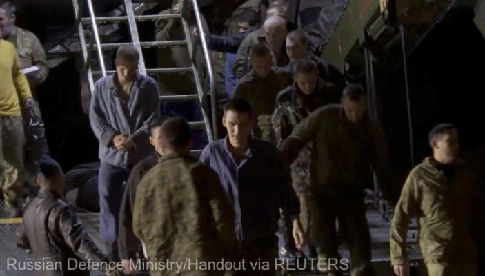 Ucraina anunţă că 32 de prizonieri de război au fost eliberaţi în cadrul unui schimb cu Rusia