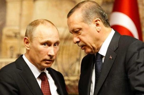 Vladimir Putin se întâlnește cu Erdogan