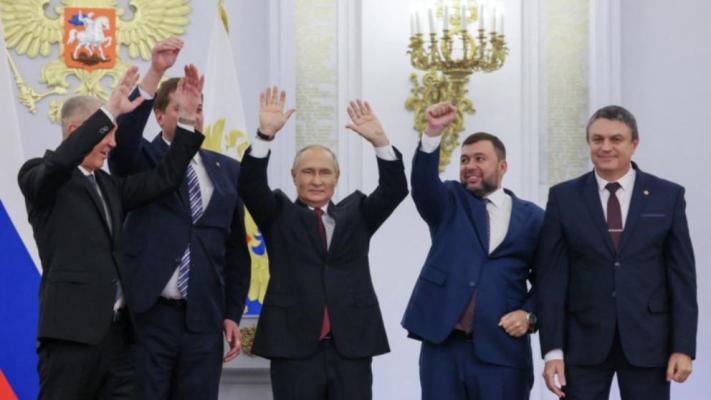Rusia oficializează luni și marți anexarea ilegală a celor patru regiuni din Ucraina