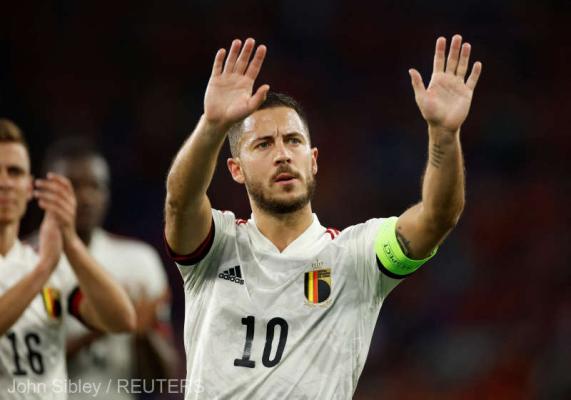 Fotbal: Eden Hazard, acuzat că este supraponderal, a fost apărat de selecţionerul Belgiei