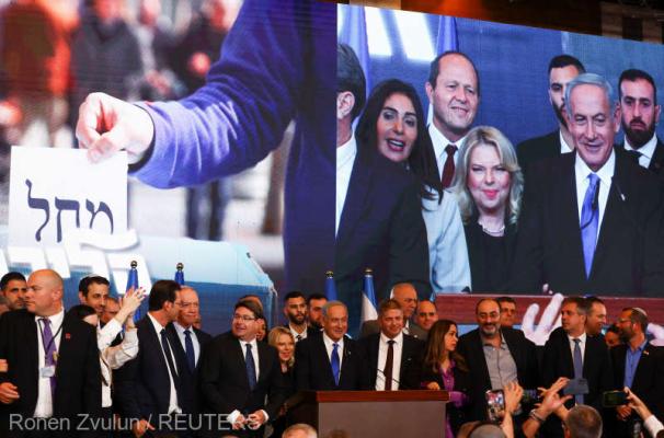  Israel: Netanyahu şi aliaţii săi au obţinut majoritatea mandatelor parlamentare 