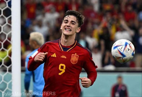  Fotbal - CM 2022: Spaniolul Gavi, al treilea cel mai tânăr marcator din istoria Cupei Mondiale