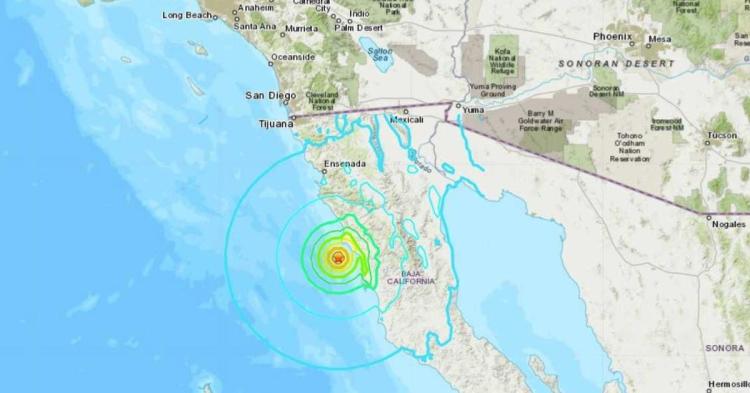  Un seism cu magnitudinea 6,2 s-a produs în largul coastelor statului mexican Baja California