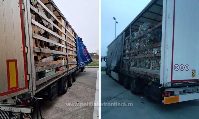 Mai mult de 34 de tone de deșeuri au fost oprite la graniță