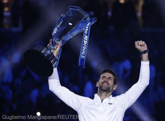 Tenis: Novak Djokovic a câştigat Turneul Campionilor pentru a şasea oară