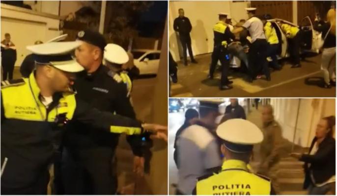 Bărbat săltat de polițiști la un nou protest de pe strada Antiaeriană din Bucureşti