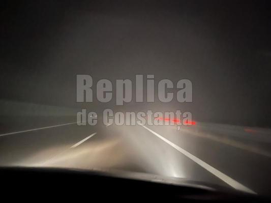 Atenție, șoferi! Se circulă în condiții de ceață pe A2