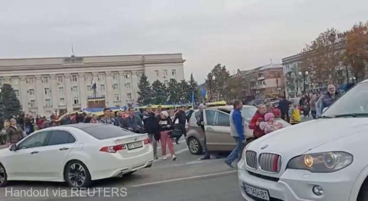 Armata ucraineană a intrat în oraşul Herson. Peste 30.000 de soldaţi ruși au fost retrași din teritoriu