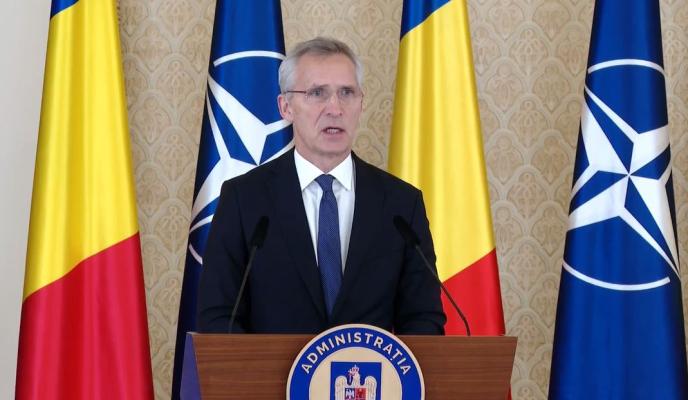 Șeful NATO, la București: „Ar fi o tragedie pentru poporul ucrainean dacă ar câștiga Putin“