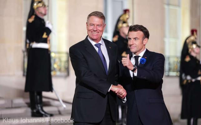Klaus Iohannis, întrevedere cu Macron: România este pregătită să adere la Schengen
