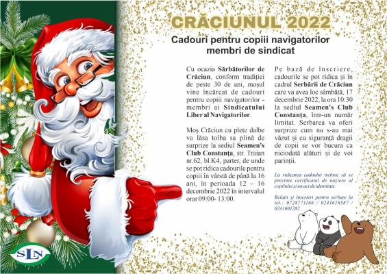 Moș Crăciun vine și la copiii navigatorilor