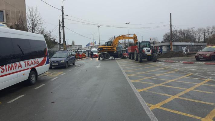 Trafic deviat pe liniile 101 și 101M în zona gării