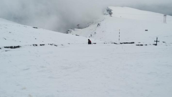 Record de temperatură înregistrat în această dimineață: minus 20 de grade la Vârful Omu