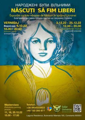 Expoziție caritabilă, la Constanța, cu lucrările pictorilor ucraineni