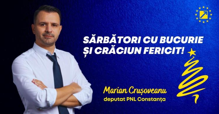 Deputatul Marian Crușoveanu, mesaj pentru constănțeni, de Crăciun