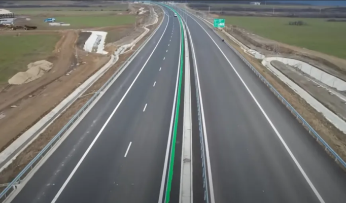 O bandă a sensului către București al Autostrăzii A2 București-Constanța este restricționată 