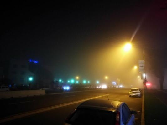 Infotrafic: Circulaţie în condiţii de ceaţă, pe mai multe drumuri din județ
