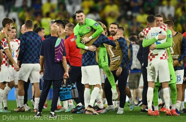 Fotbal - CM 2022: Croaţia învinge Brazilia la loviturile de departajare (4-2) şi se califică în semifinale
