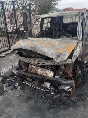 Mână criminală? Un autovehicul a ars ca o torță, în Medgidia! Video