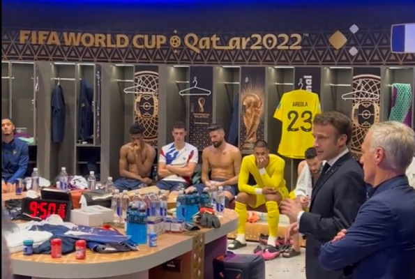 Discursul lui Emmanuel Macron în vestiarul Cocoșilor Galici 