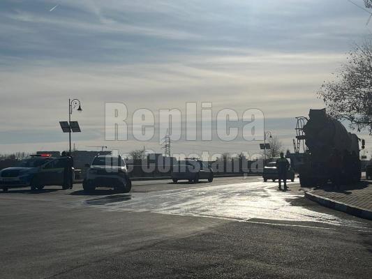 Coliziune între un autoturism și o cifă, la intrare în Năvodari